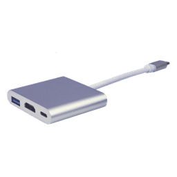 Adaptador Multipuerto USB-C 3.1 A HDMI 4K / USB 3.0 / USB – C /  Alta Velocidad de Transmisión de Datos / Admite Carga Rápida (PD) en el Puerto USB – C