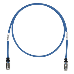 Patch Cord Cat6A, Blindado S/FTP, CM/LS0H, 0.61 Metros (2 Pies), Color Azul