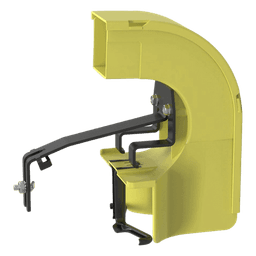 Bajada Para Canaleta FiberRunner™, Uso con Medidas 4x4, 6X4, 12X4, o 24X12, Con Reducción a 2X2, Color Amarillo