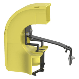 Bajada Para Canaleta FiberRunner™, Uso con Medidas 4x4, 6X4, 12X4, o 24X12, Con Reducción a 2X2, Color Amarillo