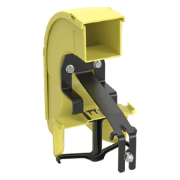 Bajada Para Canaleta FiberRunner™, Uso con Medidas 4x4, 6X4, 12X4, o 24X12, Con Reducción a 2X2, Color Amarillo