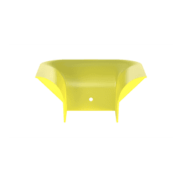 Accesorio de Control de Radio de Curvatura, Para Bajadas de Cable con Canaletas FiberRunner 4x4, Color Amarillo