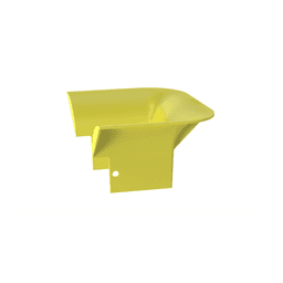 Accesorio de Control de Radio de Curvatura, Para Bajadas de Cable con Canaletas FiberRunner 4x4, Color Amarillo