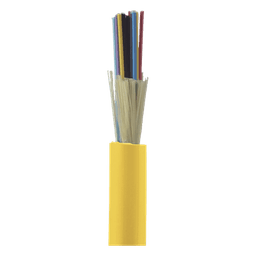 Cable de Fibra Óptica de 24 Hilos, Monomodo OS2 9/125, Interior, Tight Buffer 900um, No Conductiva (Dieléctrica), OFNP (Plenum), Precio Por Metro