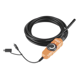 Cámara Boroscopio de Inspección con Conexión para Dispositivos Android®. Cuello de Cisne Blindado de 10' (3 m) y 6 Luces LED