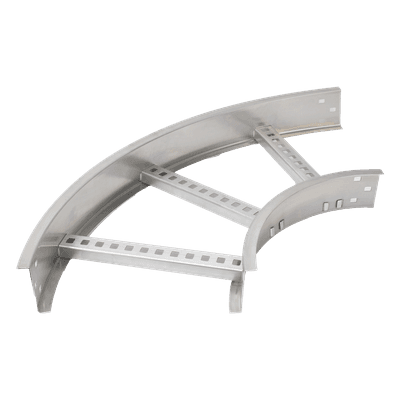 Curva Horizontal de Aluminio de 90° Perfil Z / Peralte 3 1/4" / Ancho 12" / Radio 8" / Incluye Tornillería (CHC90EZ314R8X12AK)
