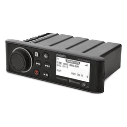 Sistema de Audio Marino MS-RA70 / Pantalla LCD Monocroma 2.6" / Tecnología Multi-Zone™️ 2 Zonas / Potencia Pico 200 W / Bluetooth® y ANT® / Compatible con SiriusXM y DAB+ / IPX7 / USB para Actualizaciones