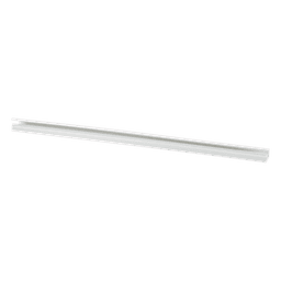 Canaleta LD10 de PVC rígido, con cinta adhesiva para instalación sin herramientas, de 38.4 x 24 x 1828.8 mm, Color Blanco