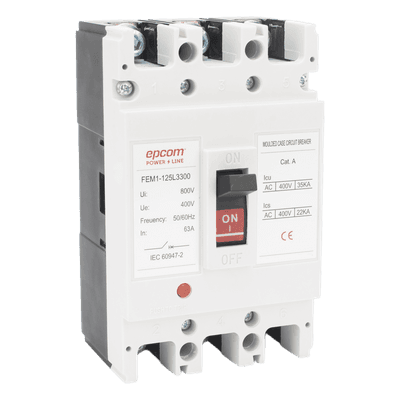 Protección Térmica/ Interruptor 3P, 100A,  Corriente Alterna  690 V CA Trifásica.
