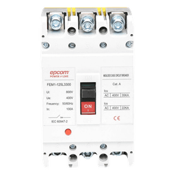 Protección Térmica/ Interruptor 3P, 100A,  Corriente Alterna  690 V CA Trifásica.