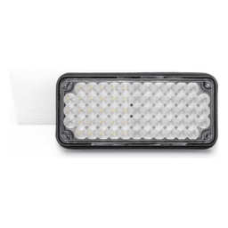 Luz de Advertencia de 7X3", Bicolor Rojo/Claro, Ideal para Ambulancias 