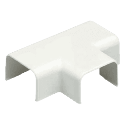 Accesorio en "T", para uso con canaleta LD10, material ABS, Color Blanco