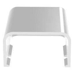 Tapa Final, para uso con canaleta LD10, material ABS, Color Blanco