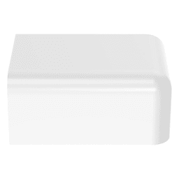 Tapa Final, para uso con canaleta LD10, material ABS, Color Blanco