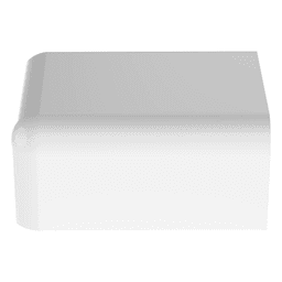 Tapa Final, para uso con canaleta LD10, material ABS, Color Blanco
