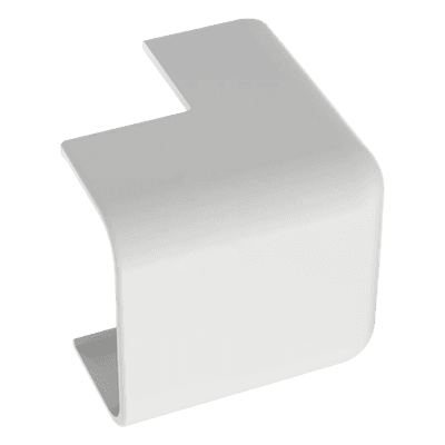 Esquinero exterior, para uso con canaleta LD10, material ABS, Color Blanco