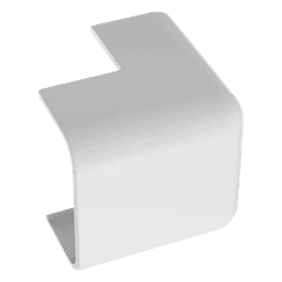 Esquinero exterior, para uso con canaleta LD10, material ABS, Color Blanco