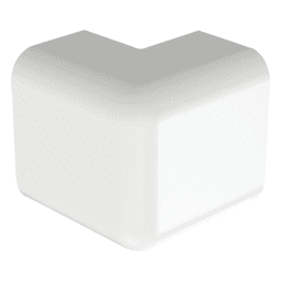 Esquinero exterior, para uso con canaleta LD10, material ABS, Color Blanco