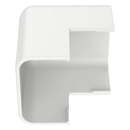 Esquinero exterior, para uso con canaleta LD10, material ABS, Color Blanco