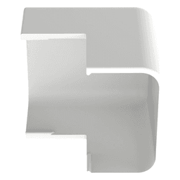 Esquinero exterior, para uso con canaleta LD10, material ABS, Color Blanco