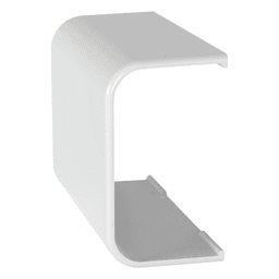 Unión recta, para uso con canaleta LD10, material ABS, Color Blanco
