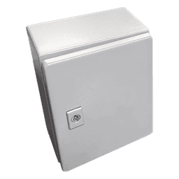 Gabinete de Acero / Nema 4 -IP 66 de 20 x 25 x 15 cm / Platina y certificado UL.