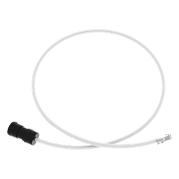 Cable de Conexión en Campo Jack a Plug RJ45, Categoría 6A, CMP (Plenum), 1 Metro (3.28 Pies), Color Blanco