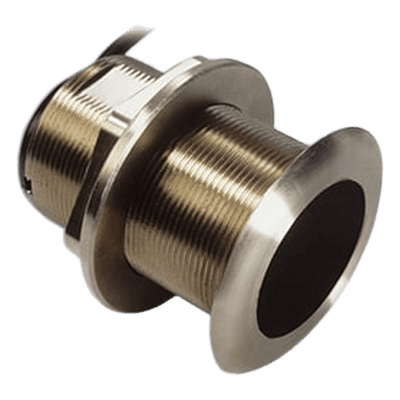 Sonda de Frecuencia Dual 50/200 kHz / 600 W / Ancho de Haz 45°-12° / Profundidad Máxima 1200 ft / Cable 33 ft / Medición de Profundidad y Temperatura / 8 Pines / Compatible con Ángulos de 8° a 15°