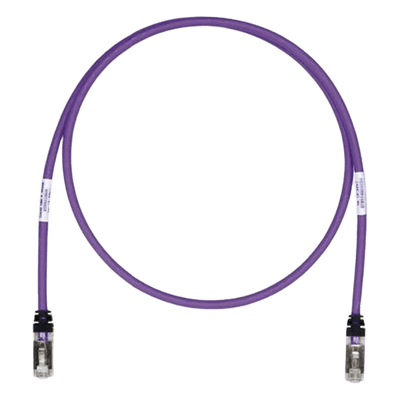Patch Cord Cat6A, Blindado S/FTP, CM/LS0H, 3.05 Metros (10 Pies), Color Violeta