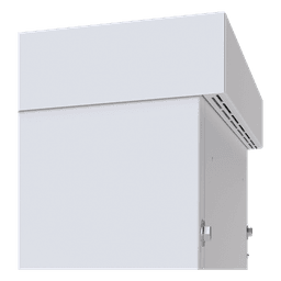 Gabinete PROFUNDO hasta 705 mm  de profundidad, de Exterior de 9UR con Ventiladores y Termostato, Se envía el Gabinete Armado, (Montaje a poste o torre se vende por separado).