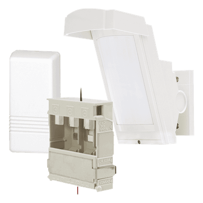 Detector de Movimiento PIR Antimascara / 100% Exterior /  Inalámbrico / Hasta 12 metros a 85°; de cobertura/ Instalación a 3 metros / Incluye transmisor 5816 para paneles Honeywell