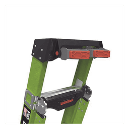 Escalera Combinada 3 en 1 / Fibra de Vidrio / 1.83 m (6 ft) / Carga 170 kg (375 lb) / Almohadilla Giratoria / Barra en V