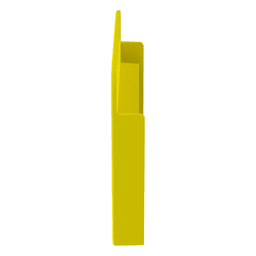 Tapa Final Para Canaletas FiberRunner™ 4x4, de Instalación a Presión, Color Amarillo