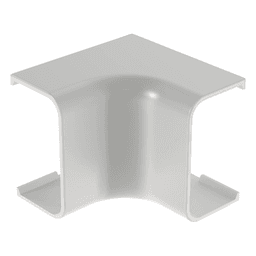 Esquinero interior, para uso con canaleta LD10, material ABS, Color Blanco