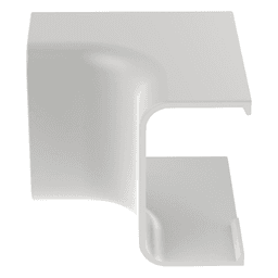 Esquinero interior, para uso con canaleta LD10, material ABS, Color Blanco
