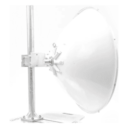 Antena Direccional de Alto Rendimiento / 33.0 ± 1 dBi  / 3 ft / 5.9-7 GHz / Conectores SMA Hembra Inverso / Alto Aislamiento al Ruido / Fácil Montaje y herraje de acero inoxidable /  Radomo Incluido