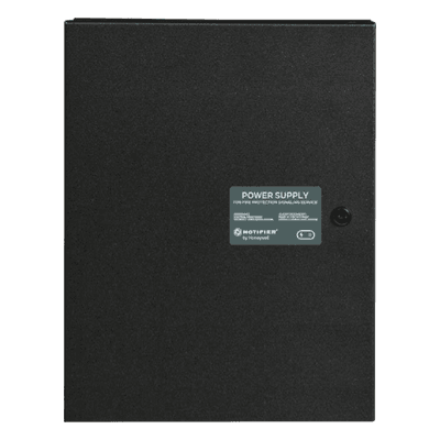 Fuente de alimentación remota y cargador de batería / 10 amperes / 24 Vcc / 7 circuitos de salida NAC o auxiliar / gabinete metálico con cerradura / serie PS de NOTIFIER