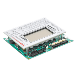 Unidad central de procesamiento con pantalla LCD de 640 caracteres y teclado QWERTY, en inglés, para panel de detección de incendio NFS2-3030