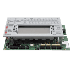 Unidad central de procesamiento con pantalla LCD de 640 caracteres y teclado QWERTY, en español, para panel de detección de incendio NFS2-3030