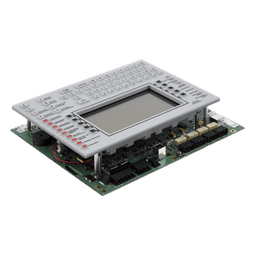 Unidad central de procesamiento con pantalla LCD de 640 caracteres y teclado QWERTY, en español, para panel de detección de incendio NFS2-3030