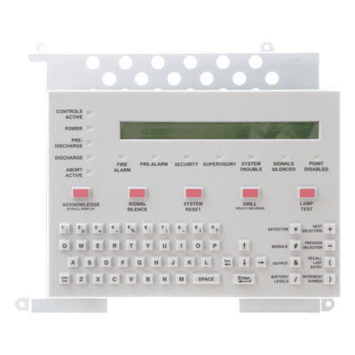 Teclado con Pantalla LCD de 80 Caracteres / Teclado QWERTY Completo / para Paneles NOTIFIER Serie ONYX NFS-320 y NFS2-640