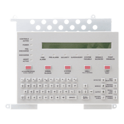 Teclado con Pantalla LCD de 80 Caracteres / Teclado QWERTY Completo / para Paneles NOTIFIER Serie ONYX NFS-320 y NFS2-640
