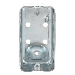 Caja de Conexión Tipo Chalupa / Acero Galvanizado / 4 x 2.125 in / Profundidad 1-7/8 in / 8 Entradas Conduit / 13.0 in³ / UL Listed