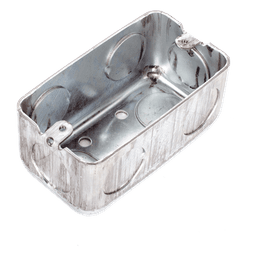 Caja (Chalupa) 4x2" / Profundidad 1-7/8" / 7 Entradas de 3/4" / Troquelada.