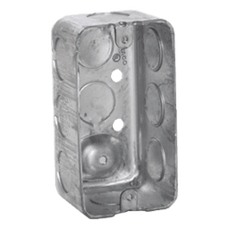 Caja (Chalupa) 4x2"/ Profundidad 1-7/8"/ 10 Entradas de 1/2"/ Troquelada. 