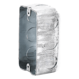 Caja (Chalupa) 4x2"/ Profundidad 1-7/8"/ 10 Entradas de 1/2"/ Troquelada. 