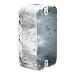 Caja (Chalupa) 4x2"/ Profundidad 1-7/8"/ 10 Entradas de 1/2"/ Troquelada. 