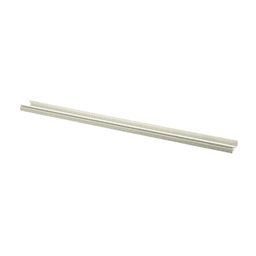 Base para canaleta T-45, de PVC rígido, con orificios perforados para montaje, 60.3 x 18.5 x 2400 mm, Color Blanco