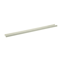 Base para canaleta T-45, de PVC rígido, con orificios perforados para montaje, 60.3 x 18.5 x 2400 mm, Color Blanco