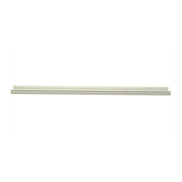 Base para canaleta T-45, de PVC rígido, con orificios perforados para montaje, 60.3 x 18.5 x 2400 mm, Color Blanco